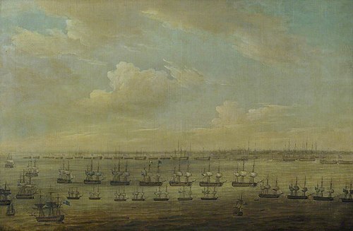 The Battle of Copenhagen, 2 April 1801, 1850, Nicholas Pocock