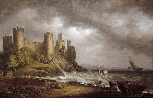 Conway Castle, 1794, Nicholas Pocock