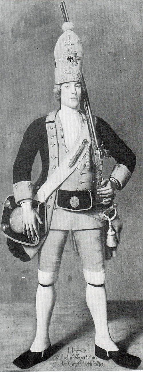 Grenadier vom Roten Leibbatallion der Riesengarde Friedrich Wilhelm I. Heinrich Wilhelm Wagenführer , 1718, Johann Christof Merck