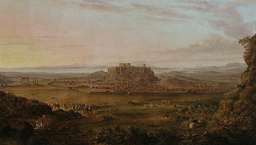 View of Athens and the Acropolis, 1821, Richard Bankes Harraden