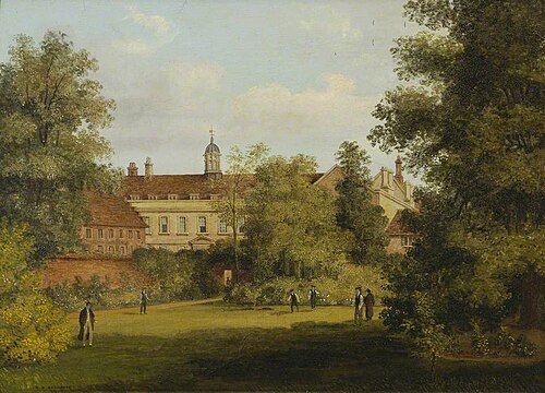 Trinity Hall from the Fellows' Garden*, 1822, Richard Bankes Harraden