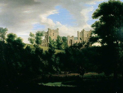 Lumley Castle, County Durham, 1850, Richard Bankes Harraden