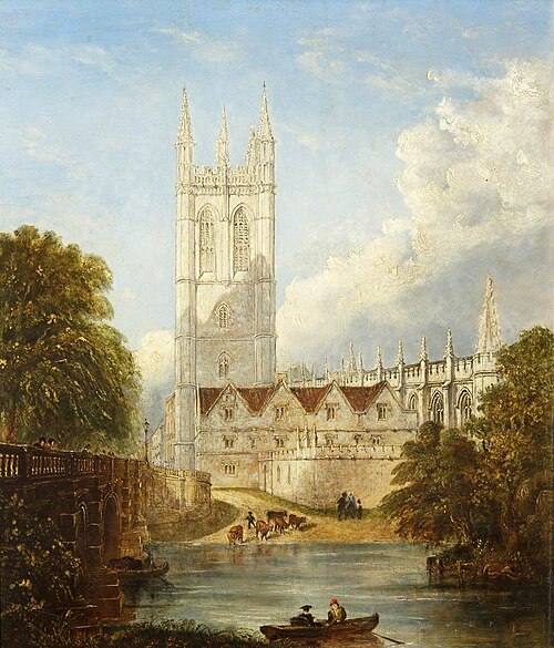 Magdalen College from the Cherwell, , Richard Bankes Harraden