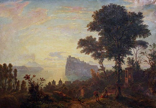 Sunrise over Naples, 1862, Thomas Dessoulavy