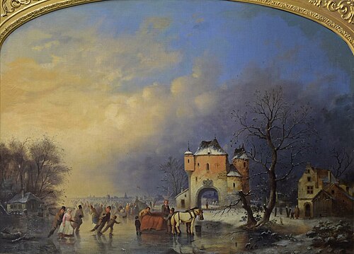 View in Holland, 1852, Johan Mengels Culverhouse