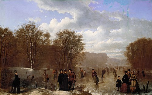 Skating on the Wissahickon, 1875, Johan Mengels Culverhouse