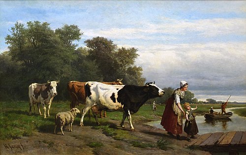 Paysage avec du bétail, 1880, Théodore Gérard