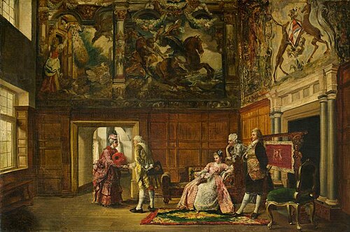 The Visit, 1874, Ignacio León y Escosura
