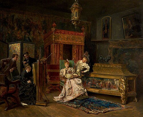 The Artist's Studio, 1876, Ignacio León y Escosura