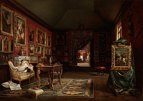 The painter’s study, 1888, Ignacio León y Escosura