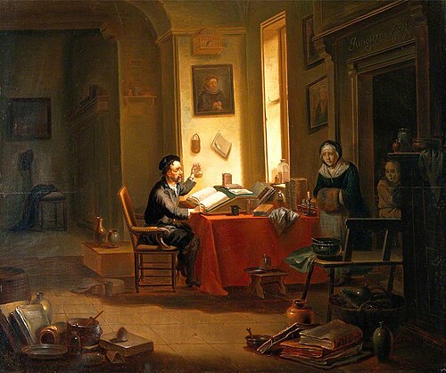 A Physician Examining a Urine Flask, , Justus Juncker