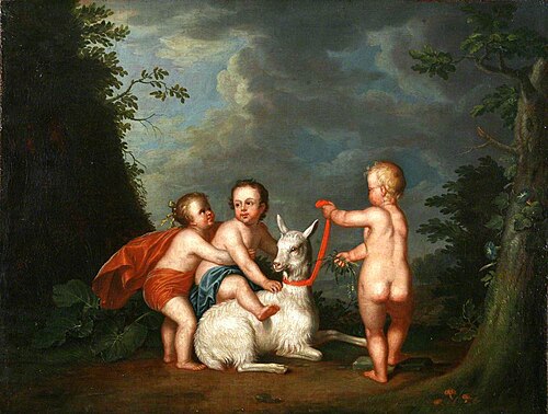Cupids and Goat, , Johann Michael Schwabeda