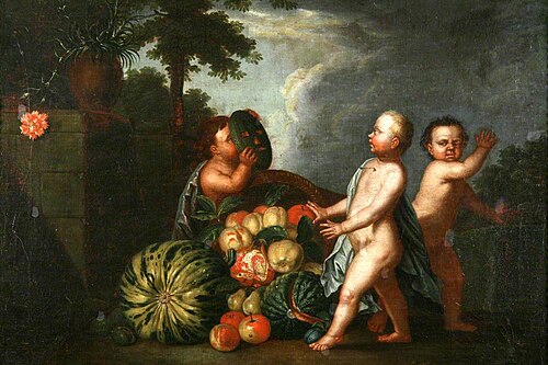 Cupids and Fruit, , Johann Michael Schwabeda