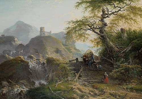 Mountainous Landscape near Düsseldorf, 1790, Gerard van Nijmegen