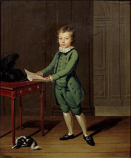 Portrait of a boy, 1786, Gerard van der Puyl