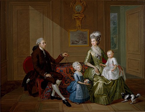 Portretgroep van een juweliersfamilie, 1776, Gerard van der Puyl