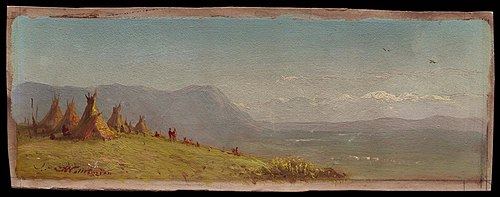 Western Landscape with Tepees, , John Williamson
