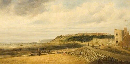 Southend from the Old Town, Looking West, 1860, Alfred Vickers