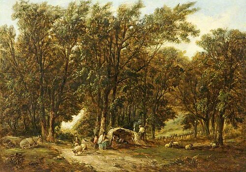 Gypsy Encampment, 1860, Alfred Vickers
