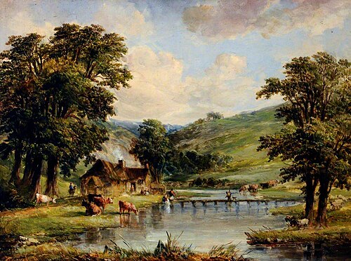 In Monsal Dale, Derbyshire, 1862, Alfred Vickers