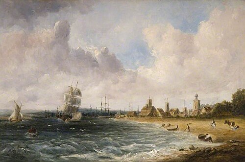 Coast Scene near a Cinque Port, 1865, Alfred Vickers
