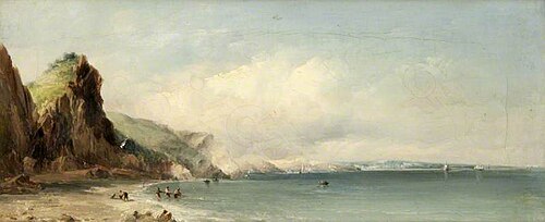 A Coast Scene, , Alfred Vickers