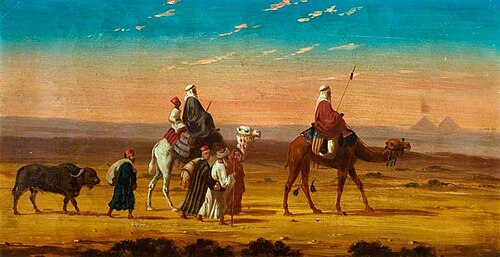 A Caravan in the Desert, , Henry Warren