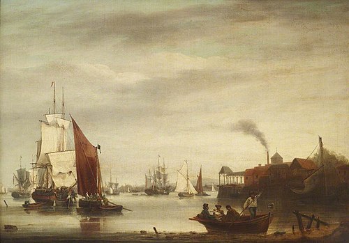 Old Portsmouth Harbour, 1840, George Webster