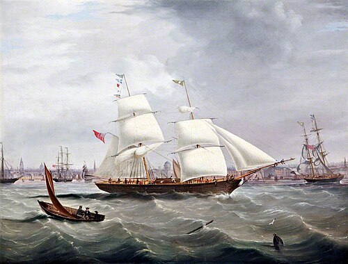 'Elinor Chapman' off Liverpool, 1845, Joseph Heard