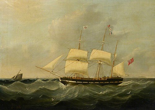 The barque Mary, 1837, Joseph Heard