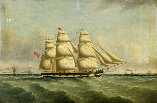 The ship Montezuma, 1853, Joseph Heard