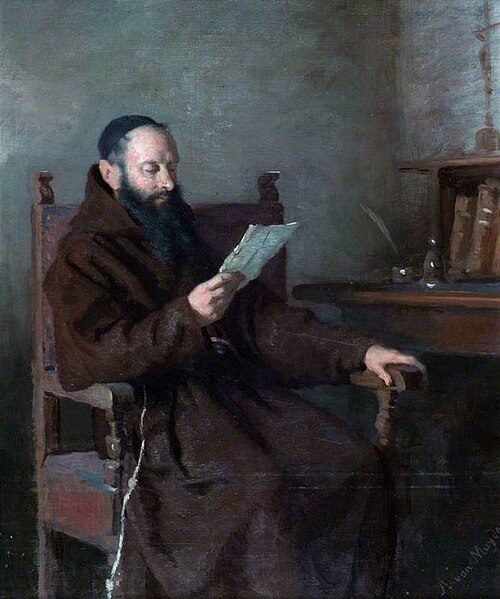 A Monk Reading, , Jacques Alfred van Muyden