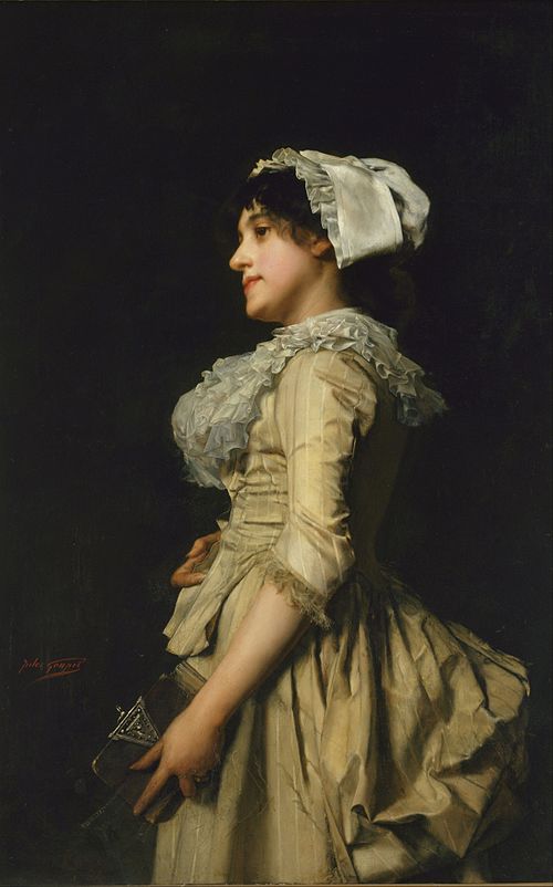 The village girl, 1850, Jules-Adolphe Goupil