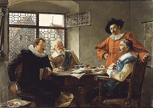 An interesting conversation, 1883, Max Gaisser