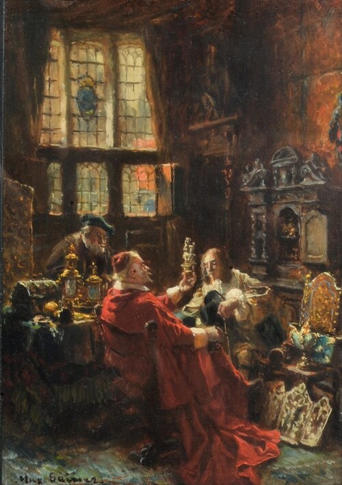 Die Antiquitätenhändler, 1895, Max Gaisser
