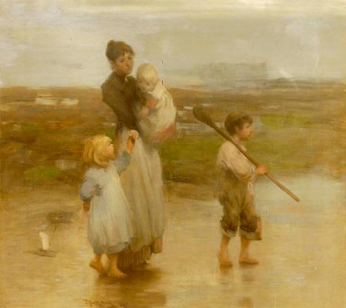 The Bait Gatherers, 1895, Thomas Austen Brown