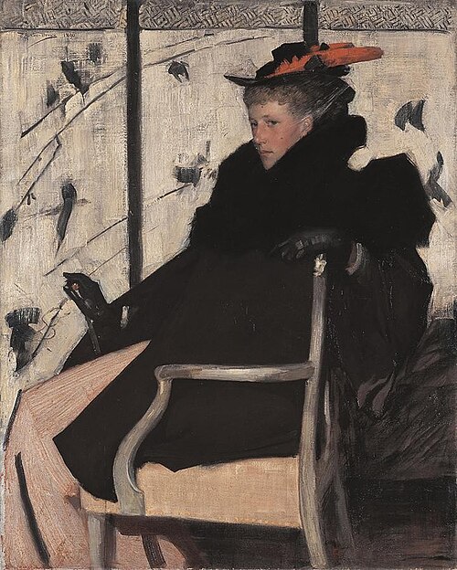 Mademoiselle Plume rouge, 1896, Thomas Austen Brown