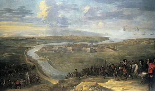 The victory of Governor Leopold Wilhelm of Austria over the French at Gravelines on 16 November 1652, 1665, Lambert de Hondt II