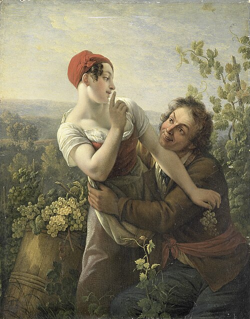 The Amorous Vineyard Laborer, 1817, Peter Paul Joseph Noël