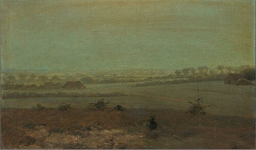 Moon Night in Elspeet, 1902, Hermannus Adrianus van Oosterz