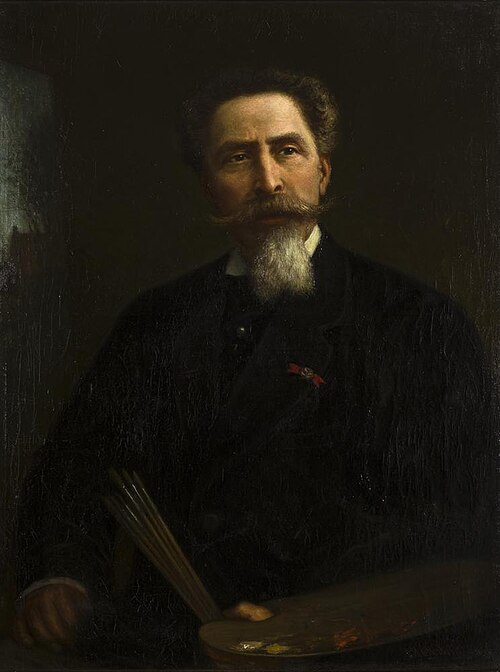 Portret van Salomon Leonardus Verveer, 1876, Jacobus Hermanus Otterbeek