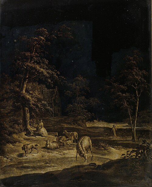 Shepherdess with Sheep, 1797, Leendert Overbeek