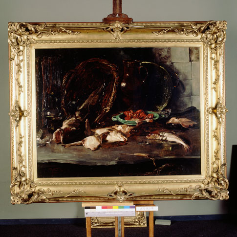 Stilleven met vissen, 1895, Willem (II) Roelofs