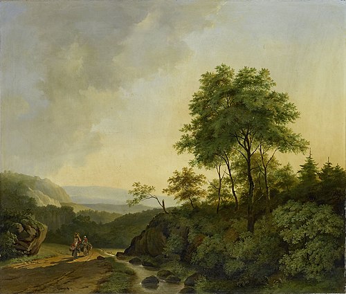 View in the Harz Mountains, 1840, Cornelis François Roos