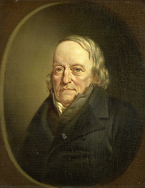 Portrait of Johannes Kinker, Poet and Philosopher, Professor at Liège, 1840, Jan Cornelis van Rossum