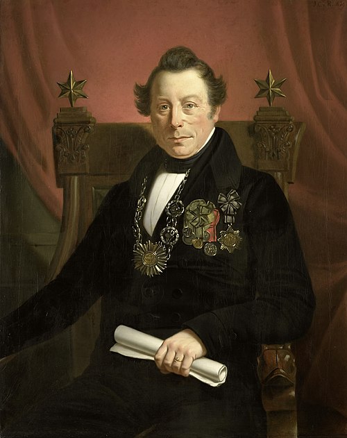 Portrait of Coenraad van Hulst, Actor, as President of the Arts-Promoting Company VW in Amsterdam (s, 1839, Jan Cornelis van Rossum