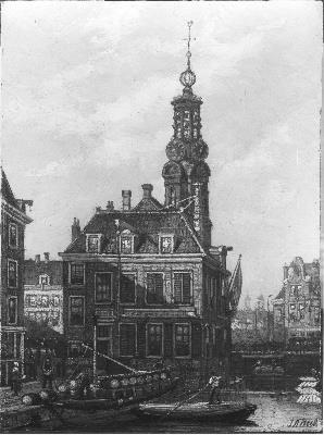 Gezicht op de Munt, 1879, Johan Adolph Rust