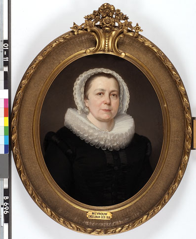Maria Francisca Bia (1809-89). Weduwe van Reinier Engelman, echtgenote van Johan Eduard de Vries, ac, 1866, Hendrik Alexander Sangster