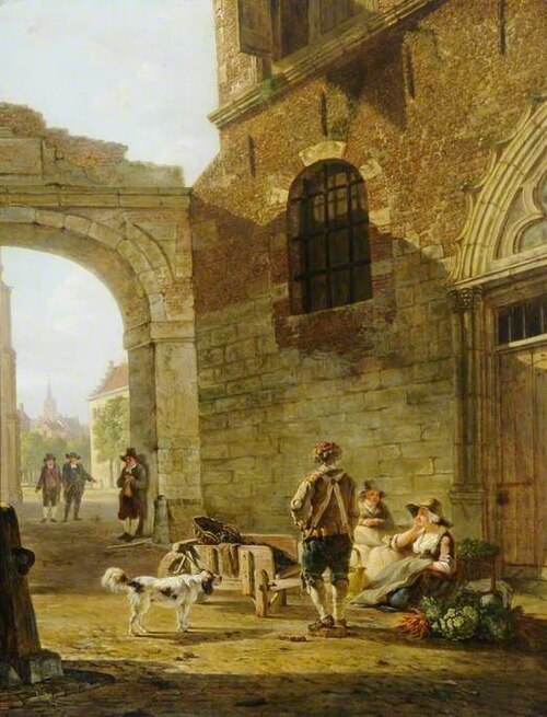 The Oyster Seller in Town, 1797, Johannes Schoenmakers