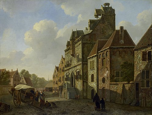 View in Dordrecht, 1820, Johannes Schoenmakers